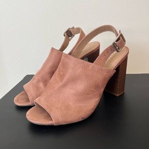 Madden Girl 8 Rose Pink Sandal Heels